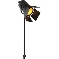 Mexlite vloerlamp Carree - zwart - metaal - 45 cm - E27 fitting - 1577ZW