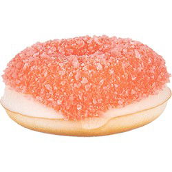 Clayre & Eef Decoratie Donut Ø 6x2 cm Rood Kunststof