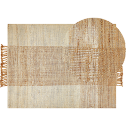 Beliani HAMZALAR - Gevlochten-Beige-Jute