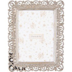 Clayre & Eef Fotolijst 13x18 cm Zilverkleurig Kunststof Glas