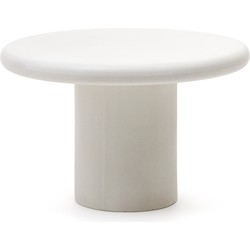 Kave Home - Ronde tafel Addaia van wit cement Ø120 cm