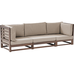 Beliani TRANI - Tuinsofa-Donkere houtkleur-FSC® gecertificeerd acaciahout