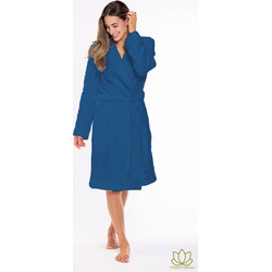 Badjas - Zydante Wellness - Katoen - Marine blauw L