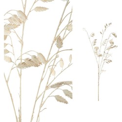 PTMD Leaves Plant Briza Gras Kunsttak - 40 x 20 x 100 cm - Crème
