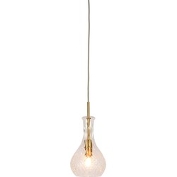 Hanglamp Brussels - Goud/Glas - Ø14cm
