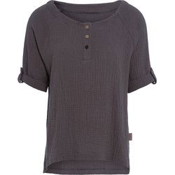 Knit Factory Nena Top - Antraciet - S