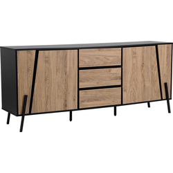 Beliani BLACKPOOL - Sideboard-Lichte houtkleur-Spaanplaat