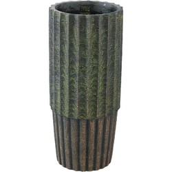 PTMD Bloempot Niki - 20x20x45 cm - Cement - Groen