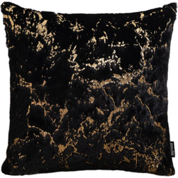 Sierkussen Marble Furry Black | 45 x 45 cm | Polyester