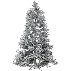 BASSIE - Kerstboom - Wit - 240 cm - Kunststof