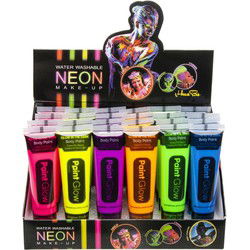 Duckiez Neon Gezichtsverf Glow Under Blacklight - 24 stuks