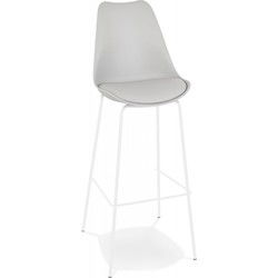 Designer barkruk LEMON 49x45x115 cm Grijs