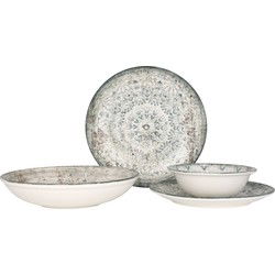 Rinart Serviesset - Fade - 24 delig - 6 Personen - Porselein