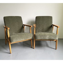 Een Paar Mid-Century fauteuils