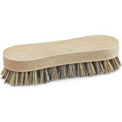 Sorex Schrobborstel achtvorm - hout - natuurlijke vezels - 17 x 5 cm - voor diverse oppervlaktes - Schrobborstels