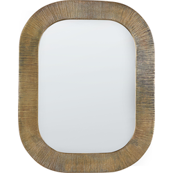 Beliani SANKOSZ - Wandspiegel-Goud-Aluminium