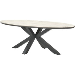 Garden Impressions Tulli tuintafel 280 x 140 cm ovaal - light teak Vironwood