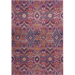 Safavieh Modern Chic Indoor Geweven Vloerkleed, Madison Collectie, MAD610, in Fuchsia & Multi, 122 X 183 cm