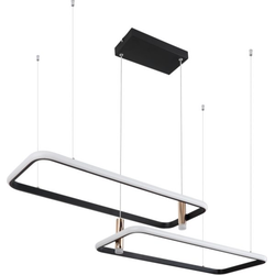 Industriële hanglamp Coco - L:101.5cm - LED - Metaal - Zwart