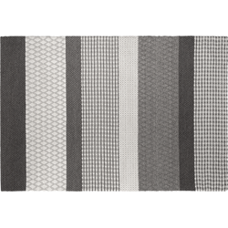 AKKAYA - Laagpolig vloerkleed - Lichtgrijs - 140 x 200 cm - Wol