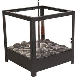 Table Burner - Square - Black - 20x20x20,5cm