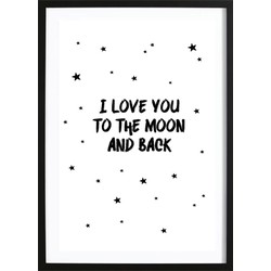 Love You To The Moon Poster (21x29,7cm)