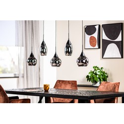 Hoyz Collection - Hanglamp - 5-lichts - 120x8x120 - Bruin