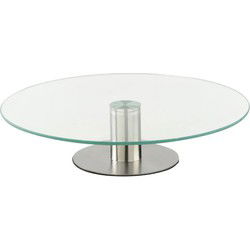 Secret de Gourmet Serveerschaal - roterend glas plateau - D30 x 7 cm - Etageres