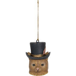 Clayre & Eef Hanger Bruin Kunststof