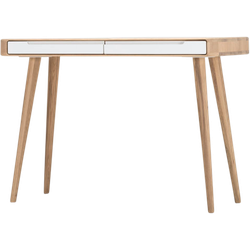 Ena dressing table houten kaptafel whitewash - 110 x 42 cm