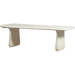 WOOOD Loggia Eettafel - Polymeer - Naturel - 75x240x100