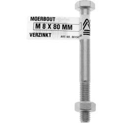 Moerbout m10x90mm verz