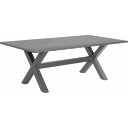 Beliani CASCAIS - Tuintafel-Grijs-Aluminium