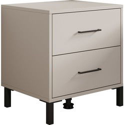 Meubella - Nachtkastje Vidor - Beige - 48 cm