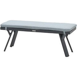 Garden Impressions Sergio bank 110x40xH45 carbon black/ mint grey