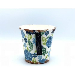 Villa Pottery  Blauw-Groen Pot Flowergarden - 14x14