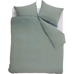 Ambiante Dekbedovertrek Uni Cotton Green-Lits-jumeaux (240 x 200/220 cm)