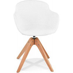 DESMA stijl armleuningstoel 59x54x80 cm Wit