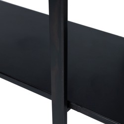 PTMD Sophisticated Sidetable - 160 x 31 x 90,5 cm  - Metaal - Zwart