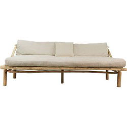Lounge sofa teak 200 cm