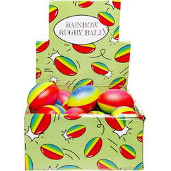 Duckiez Rugby Bal Regenboog - 24 stuks