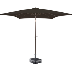 Kopu® Malaga Parasol Vierkant 200x200 cm met Knikarm - Antraciet