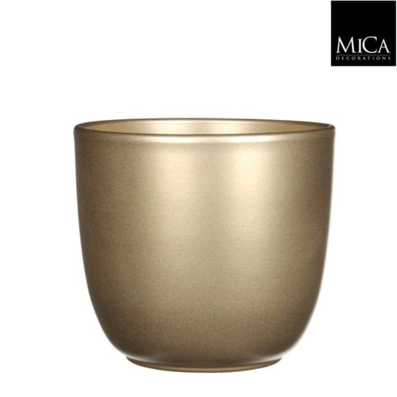 Tusca pot rond goud h18,5xd19,5 cm - Mica Decorations - 