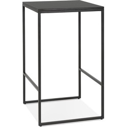 Hoge tafel in industriële stijl ORTOS zwart
