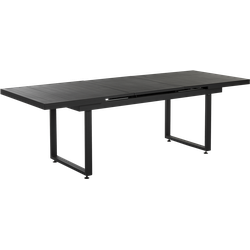 Beliani VALCANETTO - Tuintafel-Zwart-Aluminium
