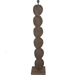 PTMD Staande Lamp Kodey - 30x30x140 cm - Hout - Bruin