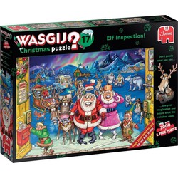 Jumbo Jumbo Wasgij Puzzel Christmas 17 - Elfinspectie (2 x 1000 stukjes)