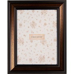 Clayre & Eef Fotolijst 10x15 cm Bruin Zwart Kunststof Glas