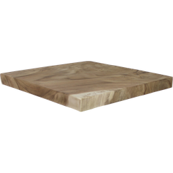 Vierkant tafelblad - 70x70x6 - Naturel - Munggur