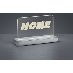 Moderne Tafellamp  HOME - Metaal - Chroom